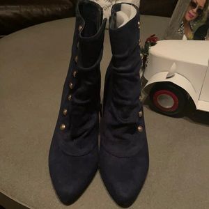 New Bella villa blue suede boots